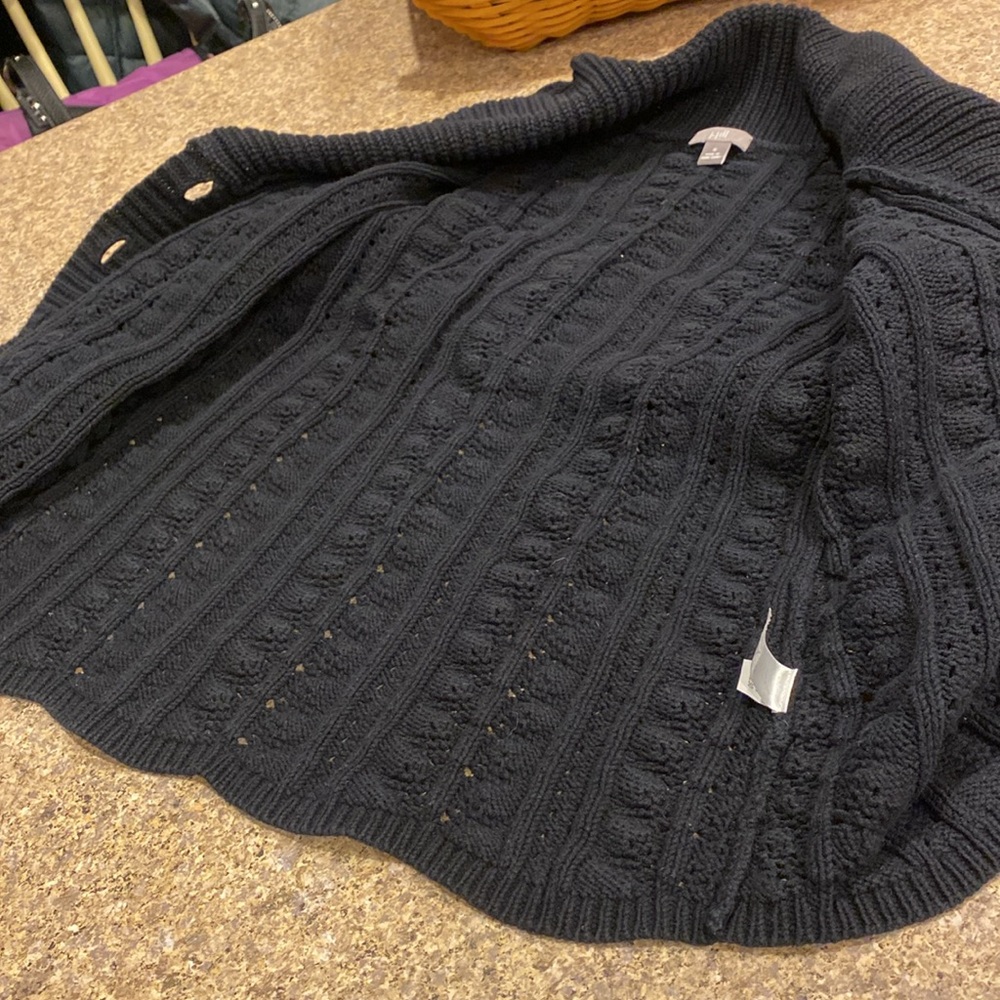 J Jill Black Long Sleeve Sweater With FLAWS Small - Picture 16 of 16